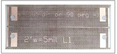 圖3、采用GCPW信號饋入的微帶傳輸線