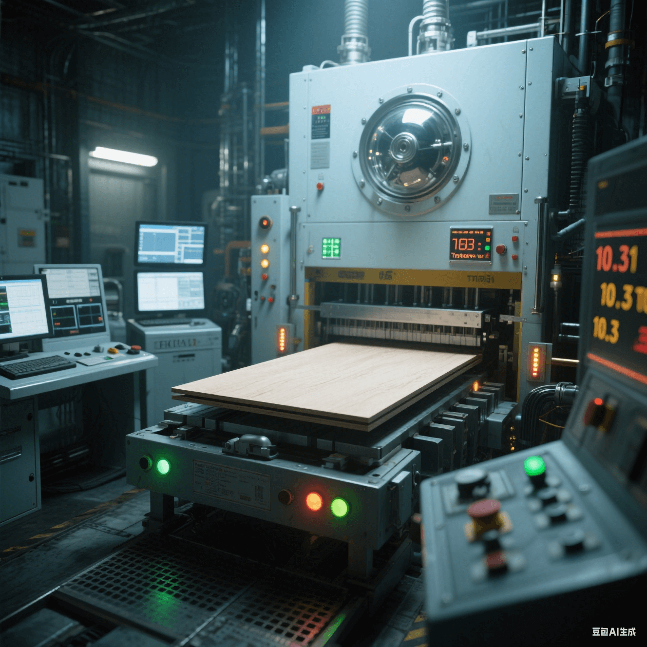 剛撓結合板制造工藝革新中的真空壓合場景