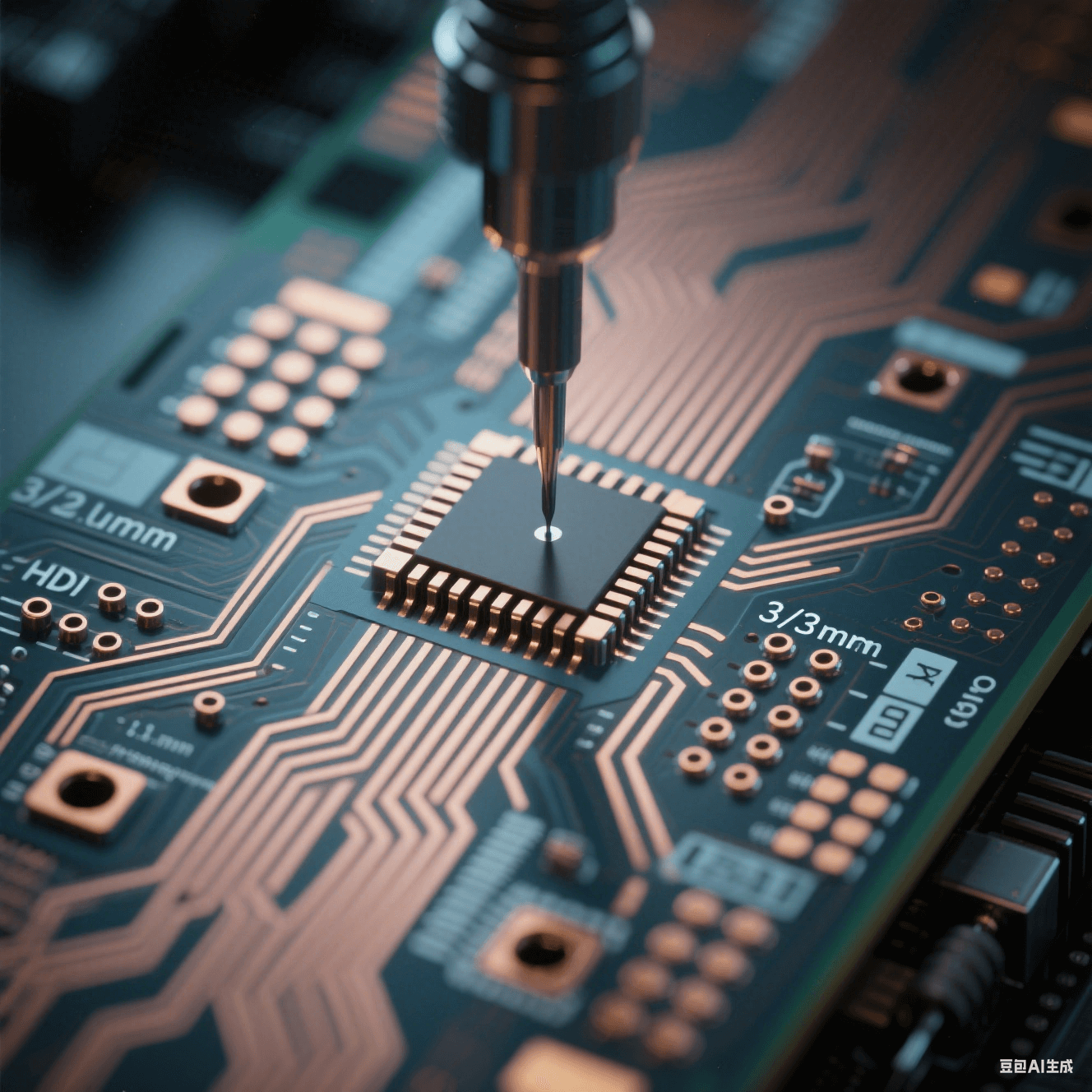 域控制器HDI板：0.1mm激光微孔+3μm線寬實(shí)現(xiàn)任意層互連