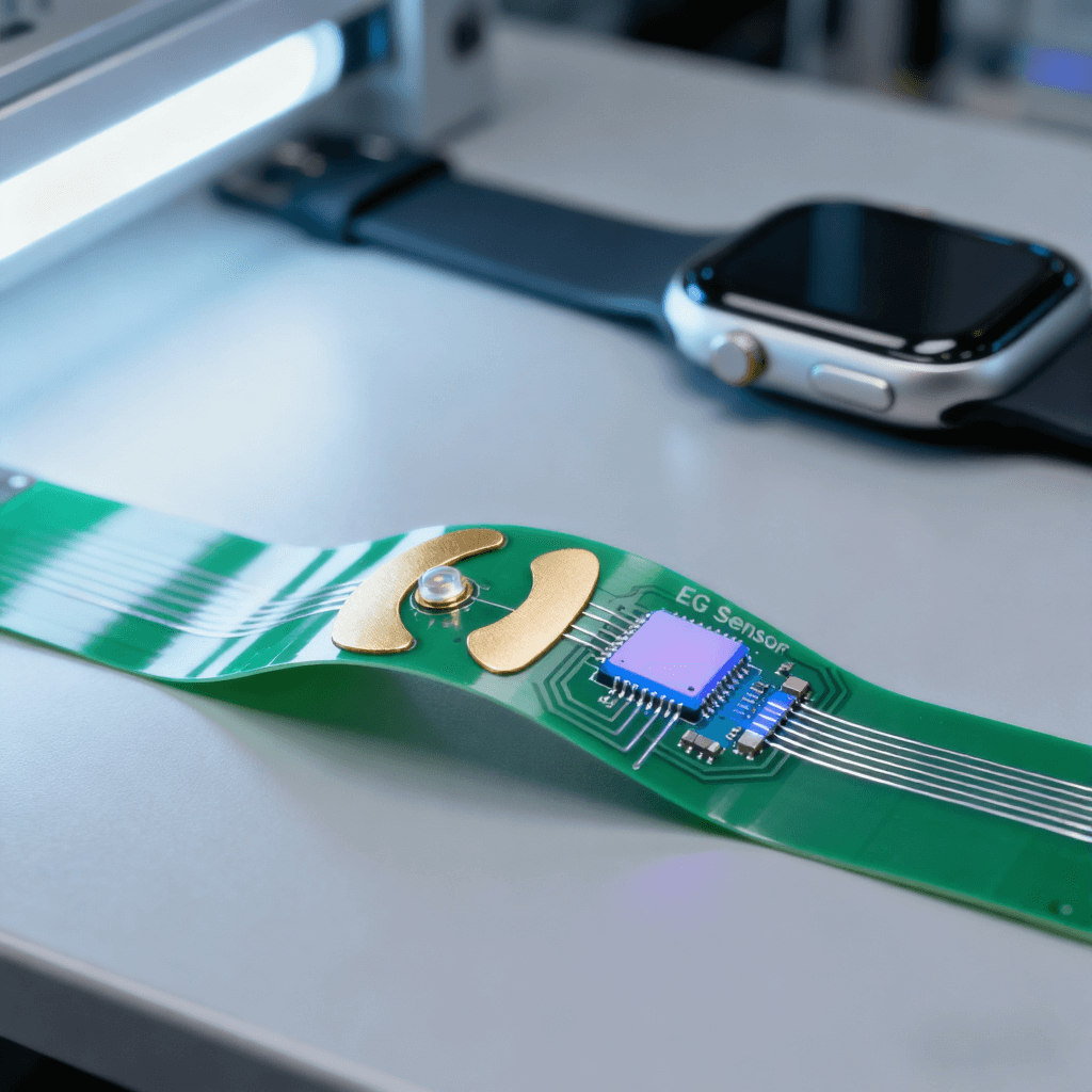 PCB集成健康傳感器場景，柔性聚酰亞胺基材+低功耗MCU實(shí)現(xiàn)智能手表健康監(jiān)測