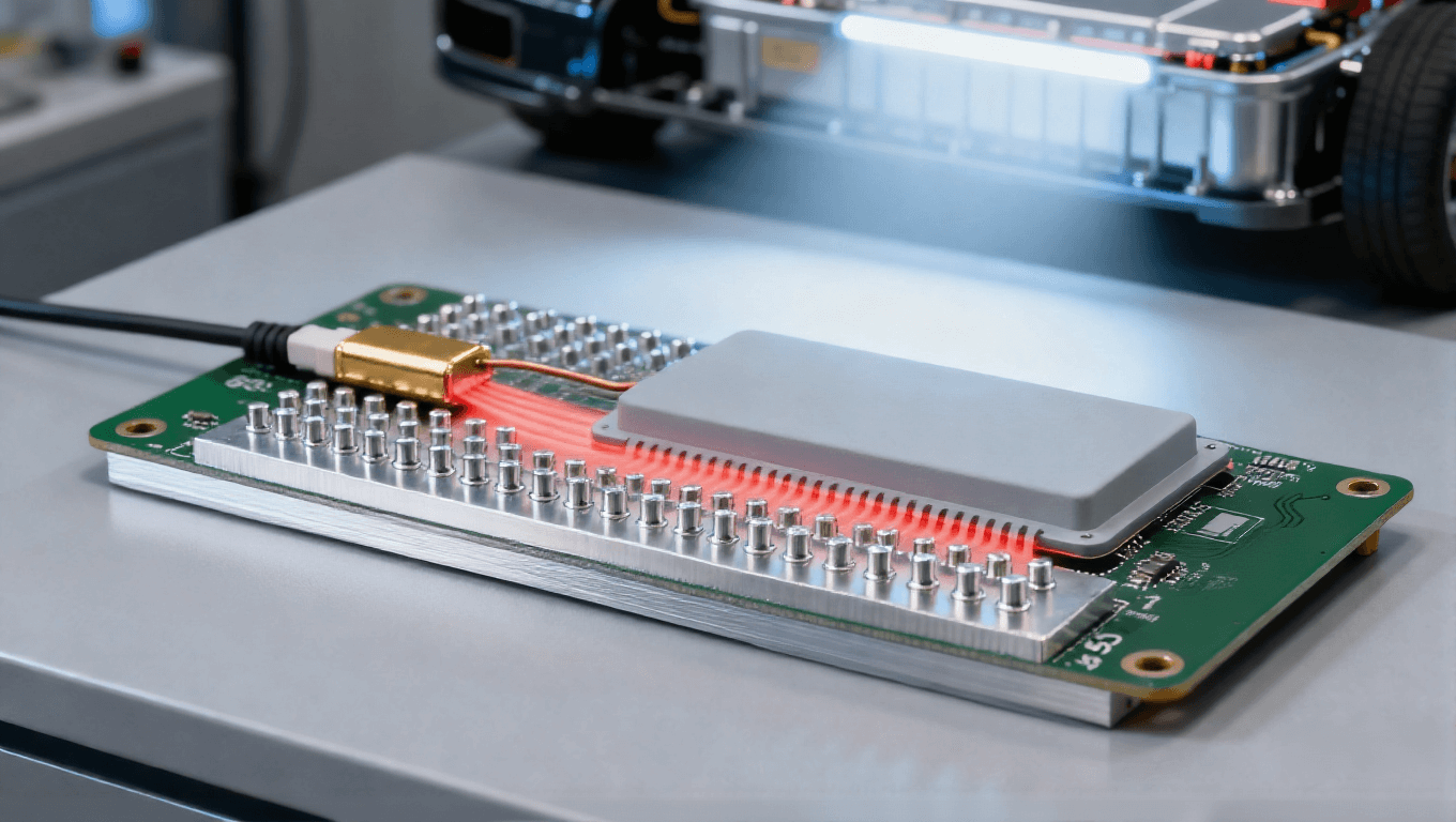 PCB集成貼片溫度傳感器場景，NTC+散熱過孔實(shí)現(xiàn)汽車元件溫度降低