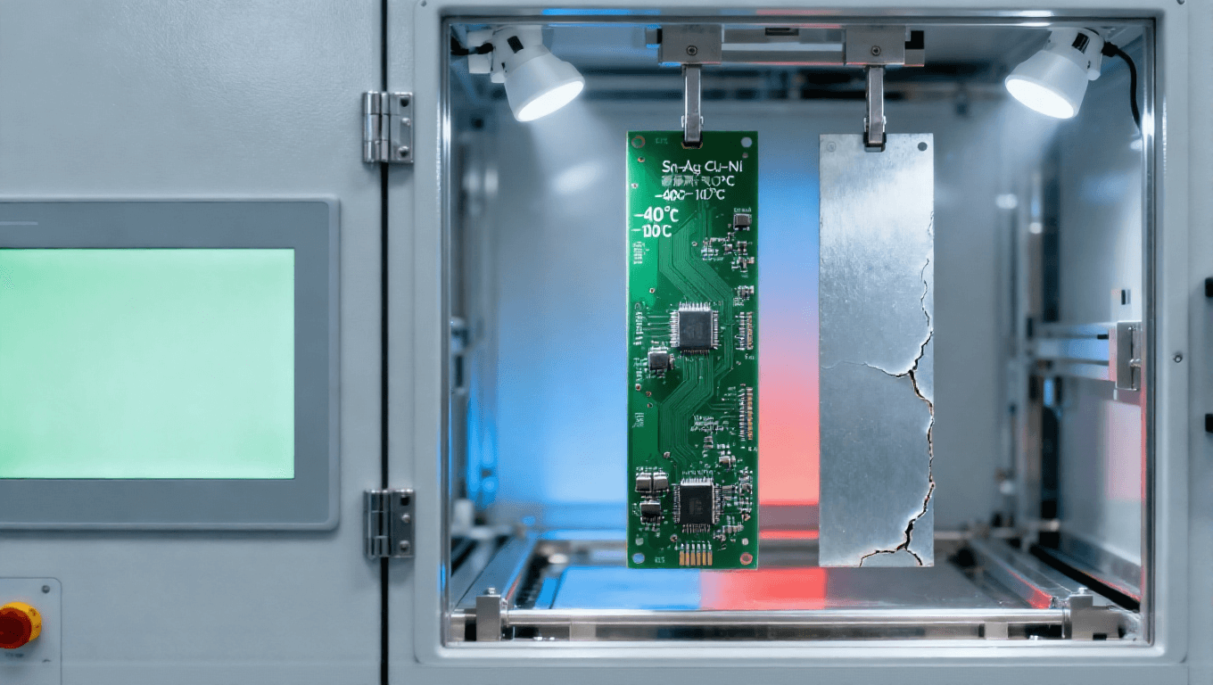 PCB高溫無鉛噴錫場景，Sn-Ag-Cu-Ni合金適配-40℃~150℃新能源汽車PCB