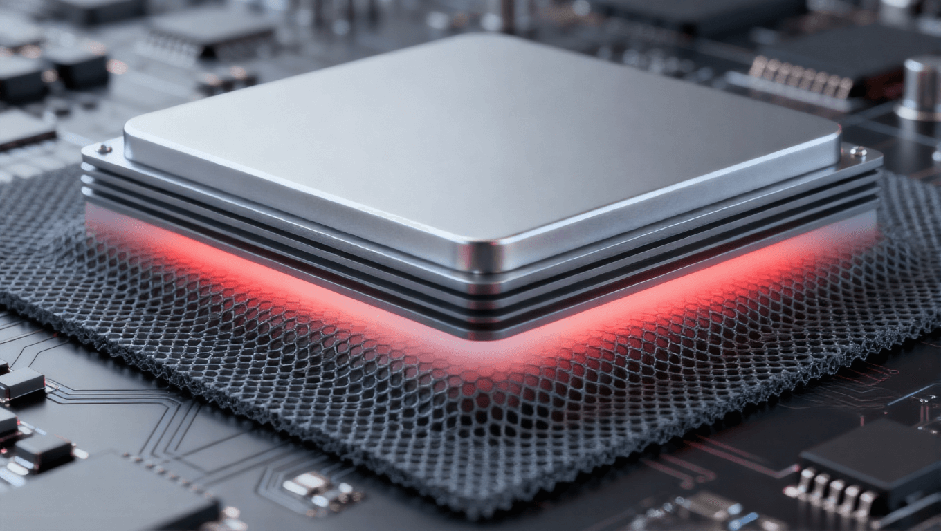 三維堆疊熱管理，石墨烯高導熱材料與芯片熱區